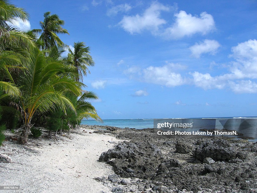 Volcanic shoreline