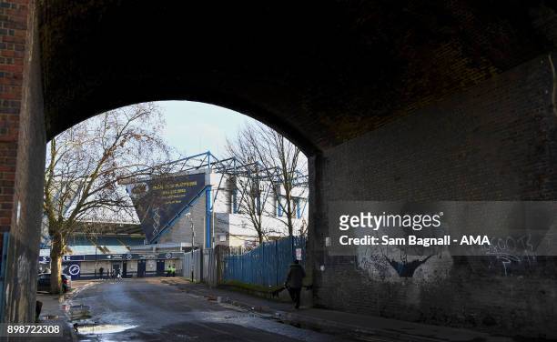 General view of The Den home stadium of Millwall prior to the Sky Bet Championship match between Millwall and Wolverhampton at The Den on December...