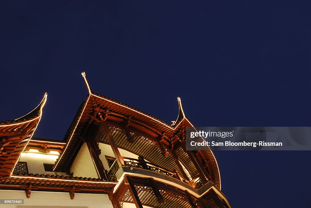 Night sky with Building