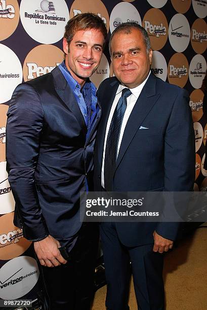 Model William Levy and People en Espanol managing editor Armando Correa attend People En Espanol's "50 Most Beautiful" event at The Edison Ballroom...