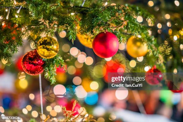 close-up of christmas tree - christmas tree close up stock pictures, royalty-free photos & images