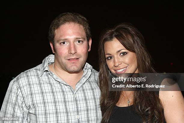 Producer David Weintraub and former beauty queen Kari Anne Peniche attend MusicMogul's first music competition at The House of Blues Sunset Strip on...