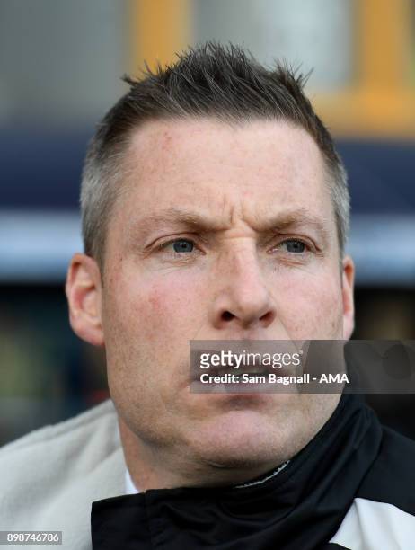 Neil Harris manager / head coach of Millwall during the Sky Bet Championship match between Millwall and Wolverhampton at The Den on December 26, 2017...