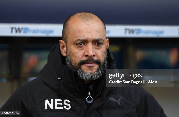 Nuno Espirito Santo manager / head coach of Wolverhampton Wanderers during the Sky Bet Championship match between Millwall and Wolverhampton at The...