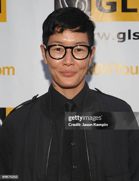 Model Jenny Shimizu attends the 6th Annual GLSEN Respect Awards and Gala at Gotham Hall on June 1, 2009 in New York City.