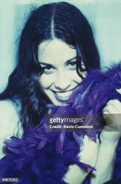 Canadian singer-songwriter Alanis Morissette, circa 1995.