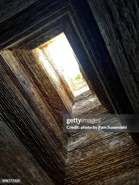 sambor prei kuk ruins, temple interior, cambodia - prei stock pictures, royalty-free photos & images