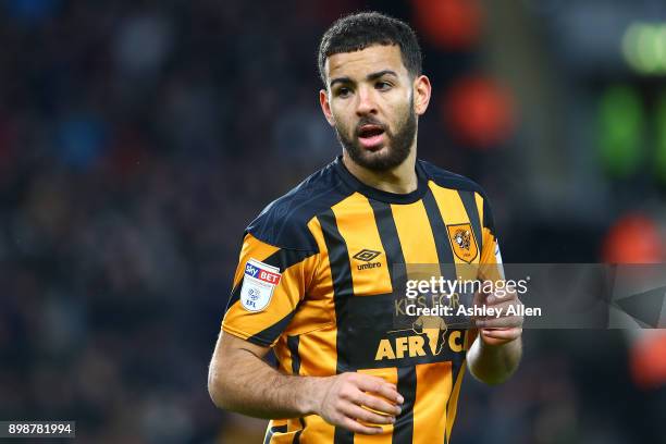 Kevin Stewart of Hull City during the Sky Bet Championship match between Hull City and Derby County at KCOM Stadium on December 26, 2017 in Hull,...
