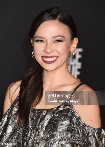 Actress Malese Jow arrives at the Premiere Of Warner Bros. Pictures' 'Justice League' at the Dolby Theatre on November 13, 2017 in Hollywood,...