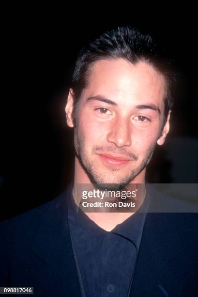 Canadian actor Keanu Reeves attends the Seventh Annual IFP-West Independent Spirit Awards on March 28, 1992 at Raleigh Studios in Hollywood,...
