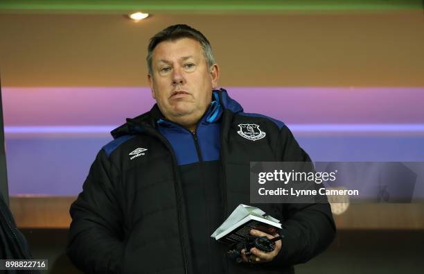 Everton coach Craig Shakespeare in the stands during the Premier League match between West Bromwich Albion and Everton at The Hawthorns on December...