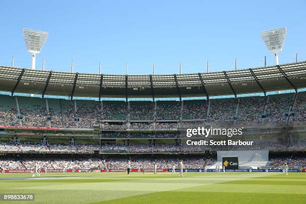General view during day two of the Fourth Test Match in the 2017/18 Ashes series between Australia and England at Melbourne Cricket Ground on...