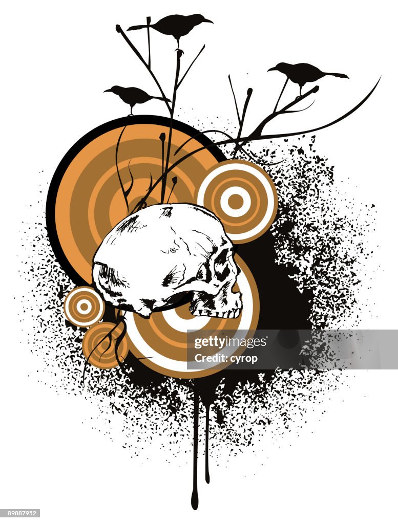 Design For Dead Death Design Elements High-Res Vector Graphic - Getty Images
