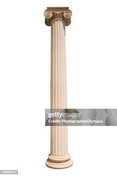 greek column - column isolated stock pictures, royalty-free photos & images