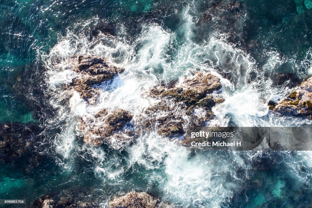 Top view of reefs