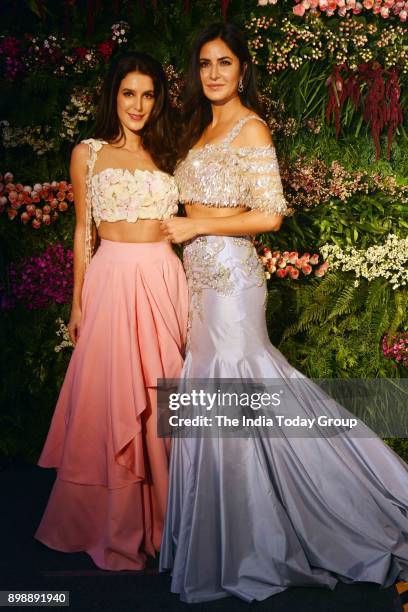 Katrina Kaif and Isabel at Virat Kohli and Anushka Sharmas reception in Mumbai.