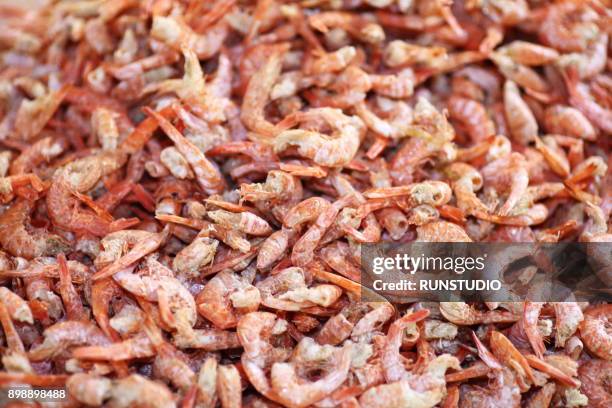 dried shrimp - boiled shrimp stock pictures, royalty-free photos & images