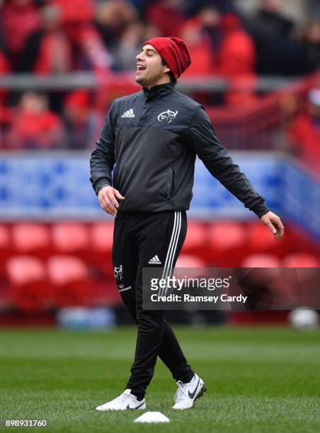 Limerick , Ireland - 26 December 2017; James Hart of Munster ahead of the Guinness PRO14 Round 11 match between Munster and Leinster at Thomond Park...