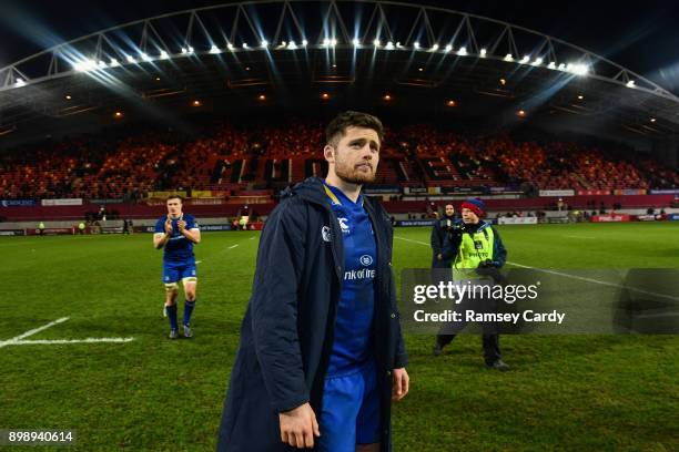 Limerick , Ireland - 26 December 2017; Leinster's Ross Byrne following the Guinness PRO14 Round 11 match between Munster and Leinster at Thomond Park...