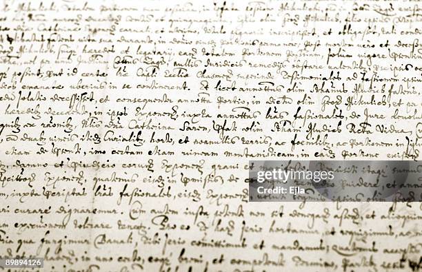 old manuscript - handwriting stockfoto's en -beelden