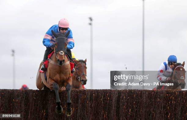 Cyrname ridden by Sean Bowen wins the 32Red.com Wayward Ladduring day two of the 32Red Winter Festival at Kempton Park, Sunbury on Thames.