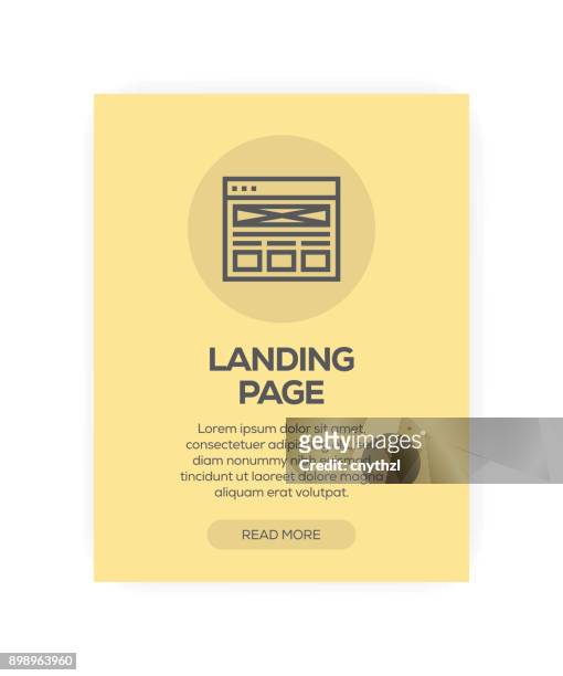 landing page concept - mobile landing page stock illustrations