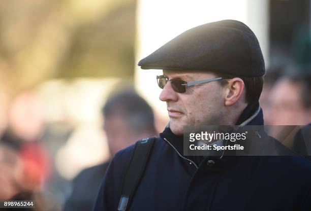 Dublin , Ireland - 27 December 2017; Trainer Aidan O'Brien in the parade ring ahead of the Paddy Power Future Champions Novice Hurdle on day 2 of the...