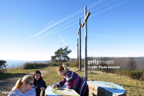 tourists enjoyng at mountain in the south of france - localization stock pictures, royalty-free photos & images