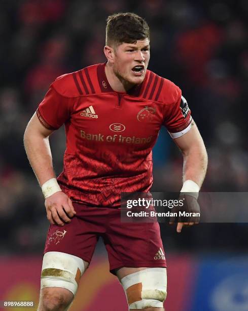 Limerick , Ireland - 26 December 2017; Jack ODonoghue of Munster during the Guinness PRO14 Round 11 match between Munster and Leinster at Thomond...