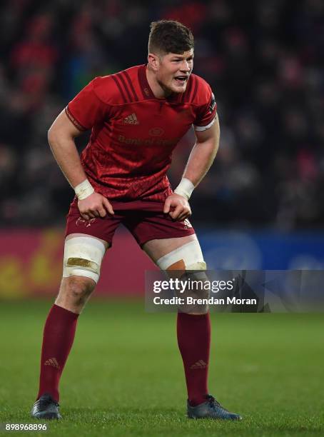 Limerick , Ireland - 26 December 2017; Jack ODonoghue of Munster during the Guinness PRO14 Round 11 match between Munster and Leinster at Thomond...