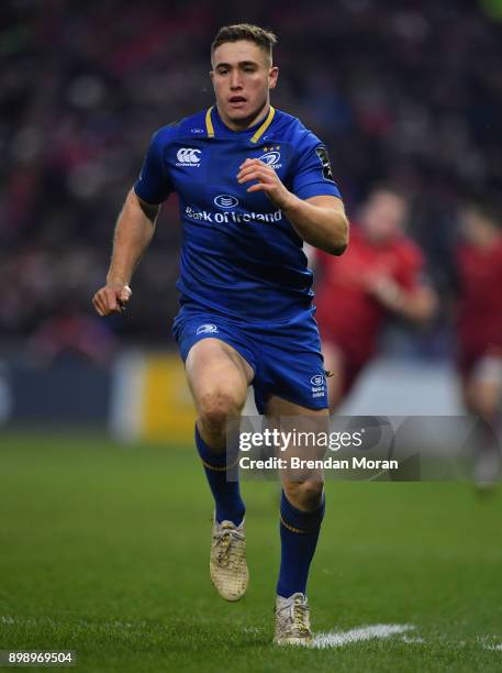 Limerick , Ireland - 26 December 2017; Jordan Larmour of Leinster during the Guinness PRO14 Round 11 match between Munster and Leinster at Thomond...