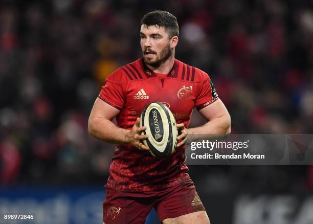 Limerick , Ireland - 26 December 2017; Sam Arnold of Munster during the Guinness PRO14 Round 11 match between Munster and Leinster at Thomond Park in...