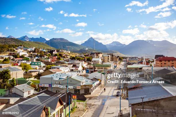 city of ushuaia - ushuaia stock pictures, royalty-free photos & images