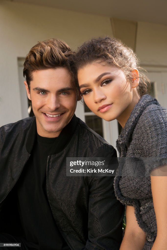 Zac Efron and Zendaya, Los Angeles Times, December 20, 2017