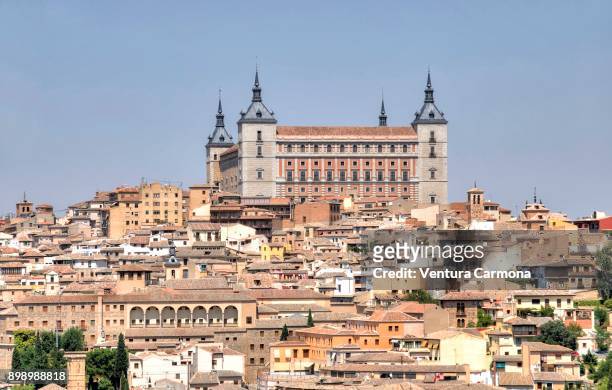 the alcázar of toledo - castile-la mancha, spain - アルカサル城塞 ストックフォトと画像