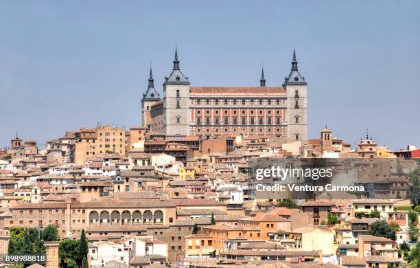 the alcázar of toledo - castile-la mancha, spain - toledo province stock pictures, royalty-free photos & images