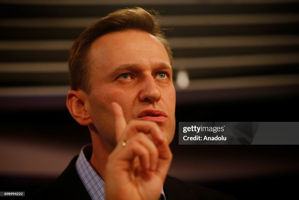 Russian opposition leader Alexei Navalny...