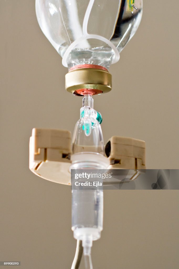 Iv Thing Closeup Image Of An Iv With Clear Liquid High-Res Stock Photo - Getty ...