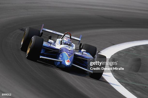 Alex Tagliani drives his Players Forsythe Racing Ford Reynard during the Grand Prix of Chicago round 7 of the CART FedEx Championship Series on June...