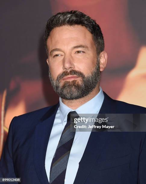 Executive producer/actor Ben Affleck arrives at the premiere of Warner Bros. Pictures' 'Justice League' at the Dolby Theatre on November 13, 2017 in...