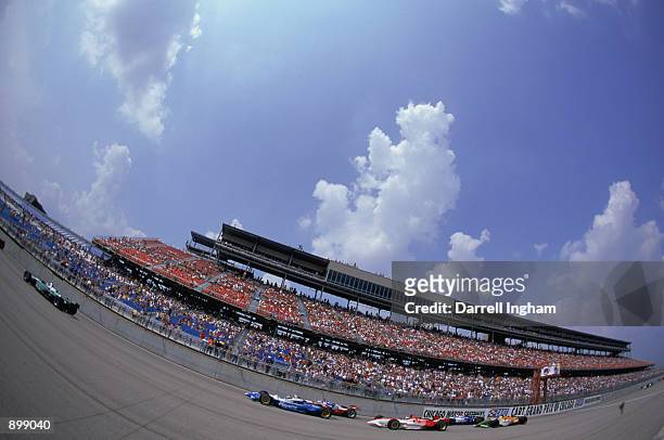 Generic view of the track and grandstand during the Grand Prix of Chicago round 7 of the CART FedEx Championship Series on June 29, 2002 at the...