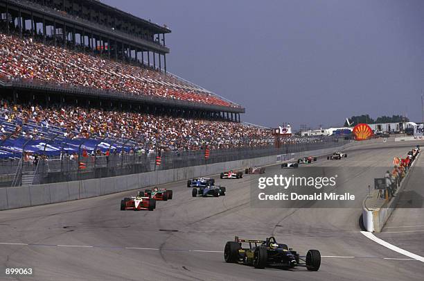 Generic view of the track and grandstand during the Grand Prix of Chicago round 7 of the CART FedEx Championship Series on June 30, 2002 at the...