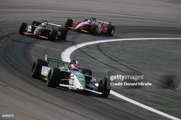 Shinji Nakano of Japan drives his Fernandez Racing Honda Lola during the Grand Prix of Chicago round 7 of the CART FedEx Championship Series on June...