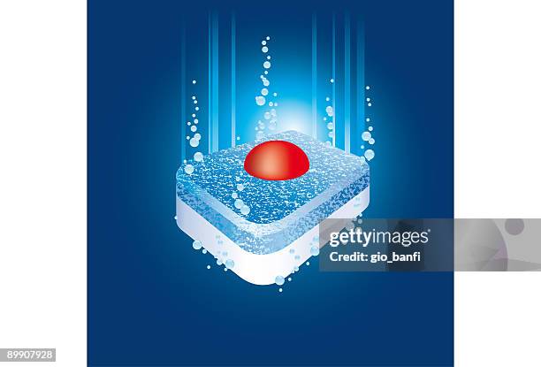 dishwasher tablet - dishwasher tablet stock illustrations