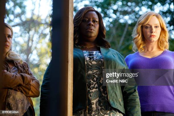 Mo Money Mo Problems" Episode 102 -- Pictured: Mae Whitman as Annie Marks, Retta as Ruby Hill, Christina Hendricks as Beth Boland --