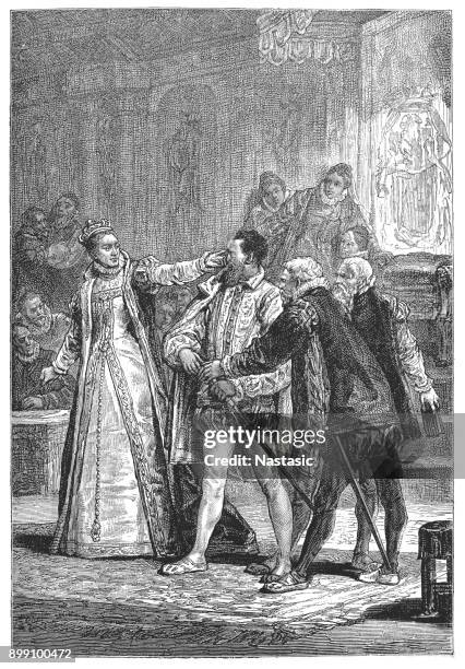robert devereux, 2nd earl of essex, 10 november 1565 - 25 february 1601, an english nobleman and a favorited of elizabeth i - elizabeth i stock illustrations