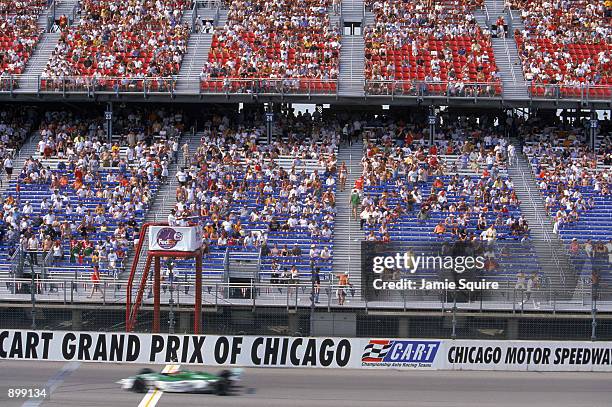 Generic view of the track and grandstand during the Grand Prix of Chicago round 7 of the CART FedEx Championship Series on June 30, 2002 at the...