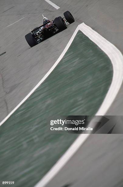 Tony Kanaan drives his Mo Nunn Racing Honda Reynard during the Grand Prix of Chicago round 7 of the CART FedEx Championship Series on June 30, 2002...