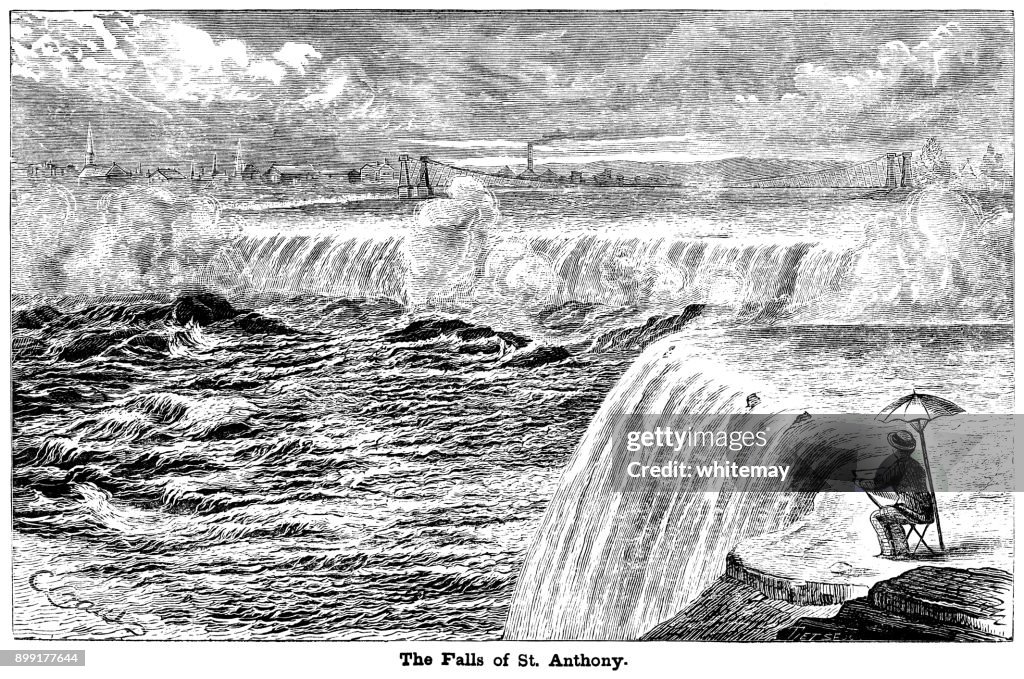 The Falls of Saint Anthony on the Upper Mississippi River, Minnesota