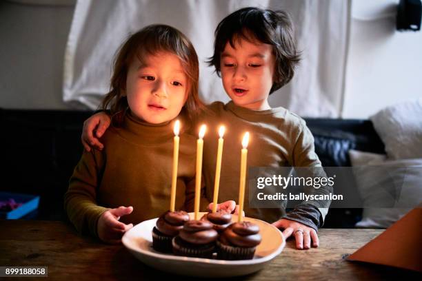 Two Brothers Celebrating A Birthday